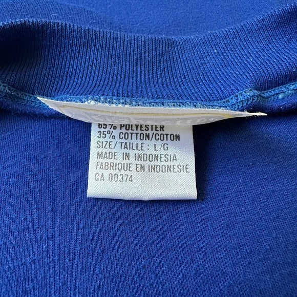 Vintage Perspective Logo Blue Pocket T-shirt Large - Picture 4 of 5